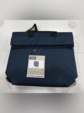 Thule Sleek Changing Bag Navy Blue NWT Convertible Shoulder Bag Backpack